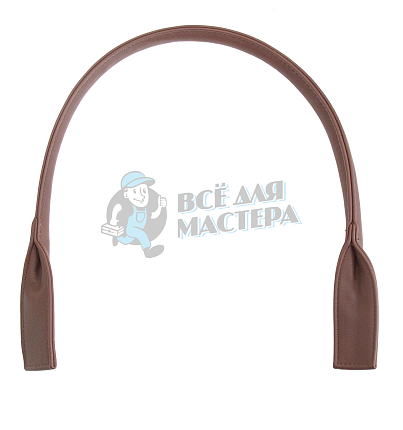 Ручка сумочная круглая с широким креплением 70см Китай Светло-коричневый