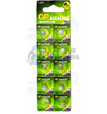 Батарейка GP G1/LR621/LR60/364A/164 BL10 Alkaline 1,5V (10/250/5000) - Чертеж