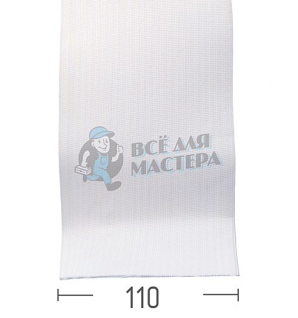 Резинка башмачная 110мм,белая - Чертеж