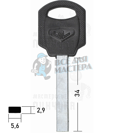 AB4P.Гравер пласт.цвет. 