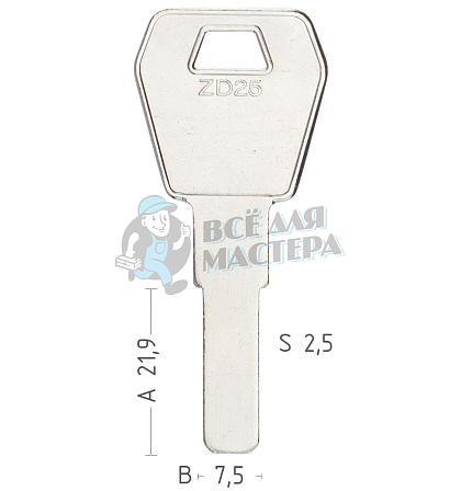 ZD25 ZD1 ZA20 ZAD25 - Чертеж