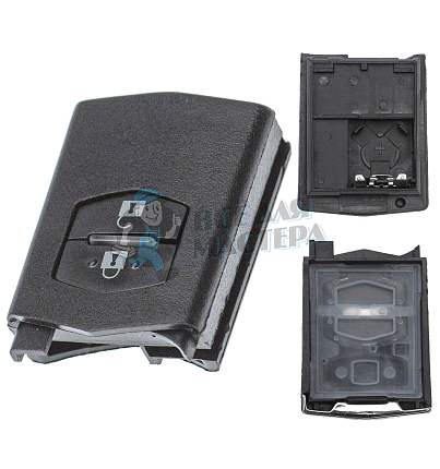 Корпус выкидного ключа 2 кнопки без жала MAZDA КНР