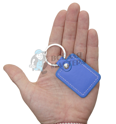 Брелок для ключей "Квадрат Кожа" 