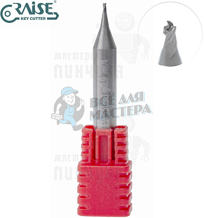 Вертик.фреза RAISE EW5509B ф0,9мм CARBIDE (ф0,9Х6Х40)								 - Чертеж