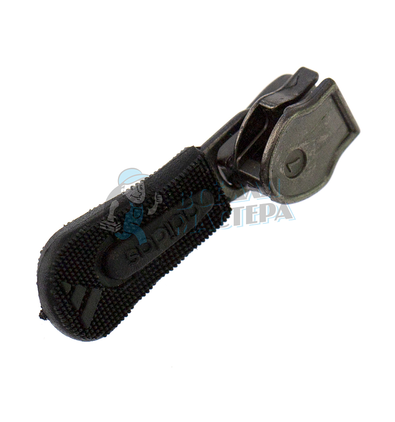 Бегунок "Спираль", Т-7, автомат, Аdidas, цв.т/хром