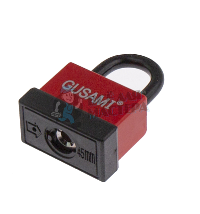 Навесной замок GUSAMI 47мм (красный)