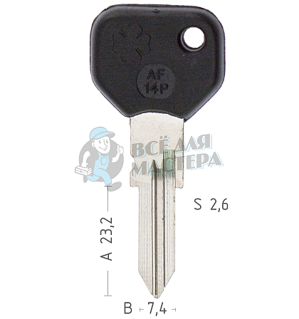 AF-14P GT16AP/GT16FP SP25AP GB13P38/GB13P64 AR16P - Чертеж