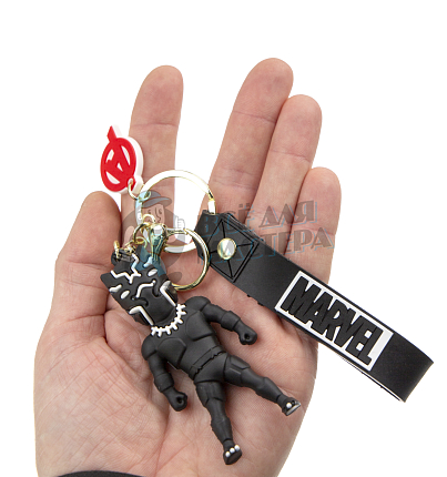 Брелок для ключей "Черная Пантера" + карабин
