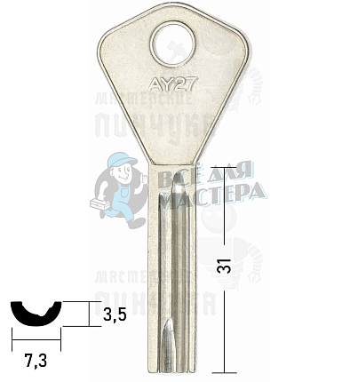 AY27silca  ABY27or Abloy