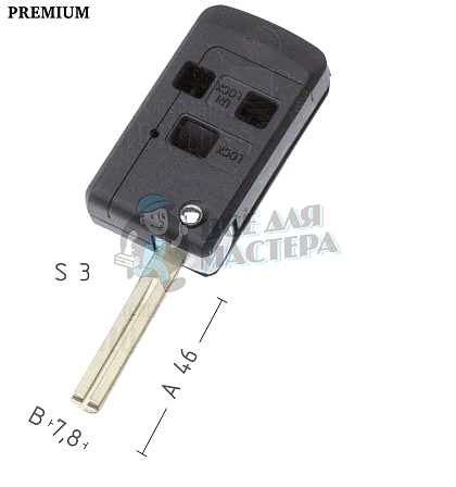 Корпус  LEXUS M02 3кн    КНР - Чертеж