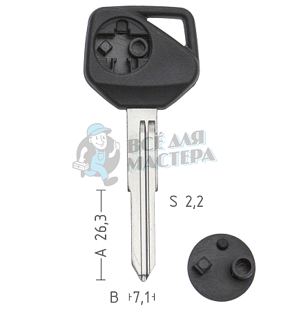 T00HD55P TP00HOND-24P HON70T14 а/пласт.с мест.п/чип HONDA.moto - Чертеж