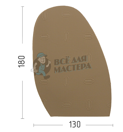 Профилактика форм. PILIGRIM RB525 бежевый - Чертеж