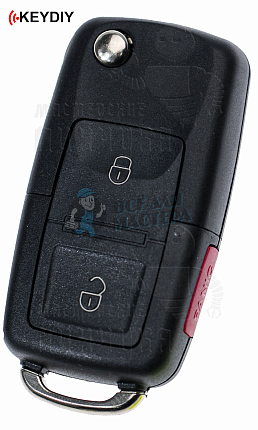 Ключ серии B-01-2+1 в стиле VOLKSWAGEN для KD900 без встроенного чипа КНР