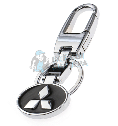 Авто карабин с кольцом для ключей MITSUBISHI