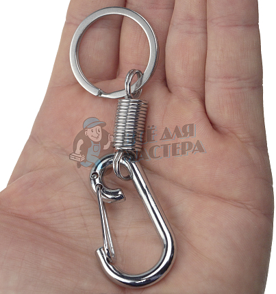 Карабин с пружиной и кольцом
