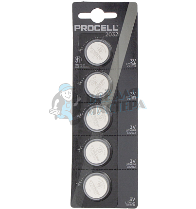 Батарейка Duracell Procell CR2032 BL5 Lithium 3V (5/200)