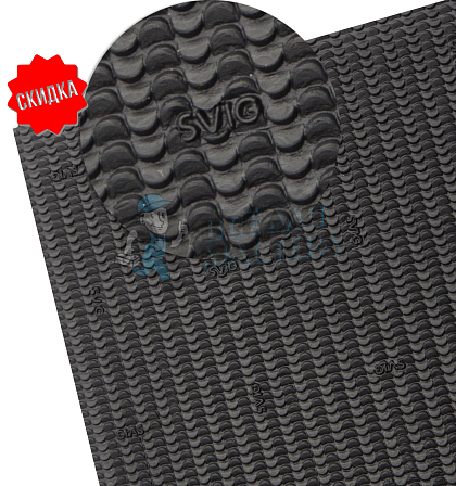 Лист профилактический SVIG 305 SOUND TREKKING 63х73см 4мм черный - Чертеж