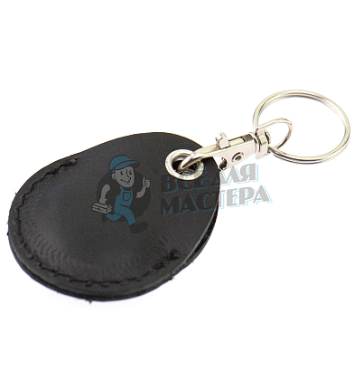 Чехол брелок «Капелька» с карабином, цв.черный 