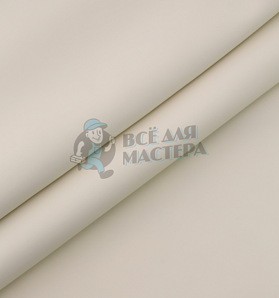 Искусственная кожа на микрофибре (тип Nappa Premium) молочный цв. (218-01), т.1,2мм 100см*140см