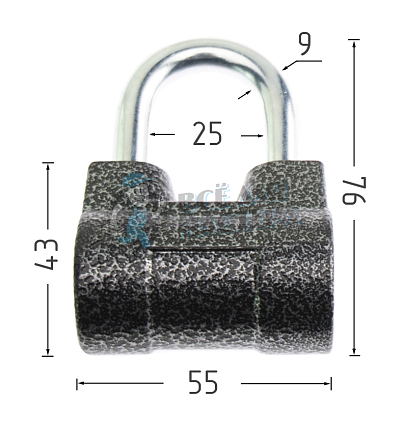 Навесной замок Avers PD-47-Blister