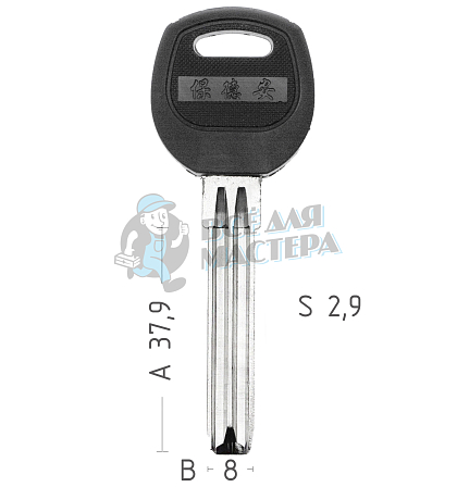CANAS PSNJ 2P SAN-5P ПОЛУКР.2ПАЗА 8X38MM.ШИРОКИЙ КНР - Чертеж