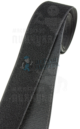 Лента-липучка контактная "Велькро" - 50мм, черная