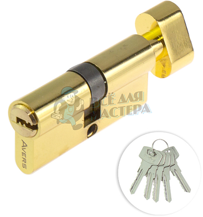Цилиндровый механизм Avers ZM-70-C-G с вертушкой