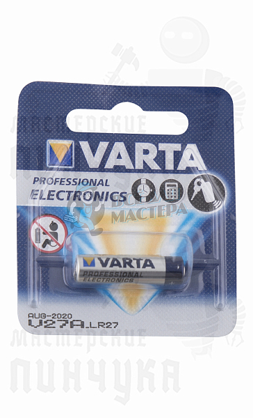 Батарейка VARTA ELECTRONICS V27A BL1 (1/10/100) - Чертеж