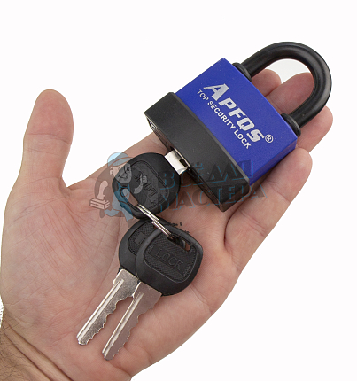 Навесной замок APFQS 55мм (короткая дужка)