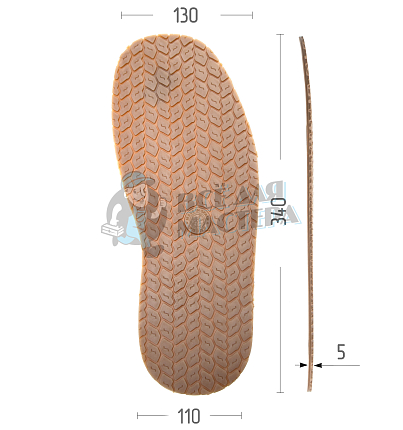 Подошва Rueda, цв. бежевый