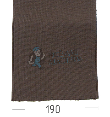 Резинка башмачная 190мм,коричневая - Чертеж