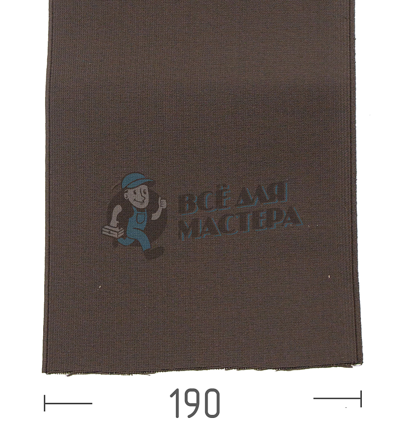 Резинка башмачная 190мм,коричневая