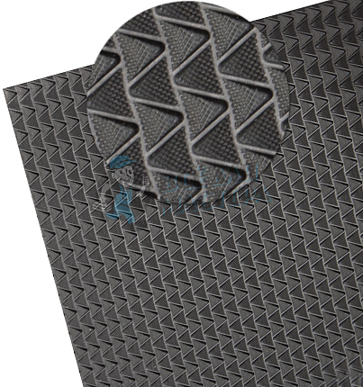 Профилактика лист. "Super Grip" (крупный рисунок) 400*560*2,5мм черный