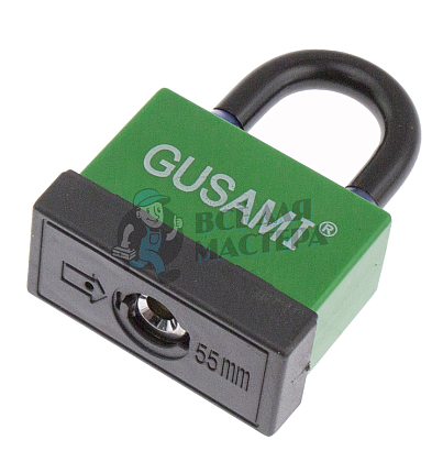 Навесной замок GUSAMI 58мм (зеленый)