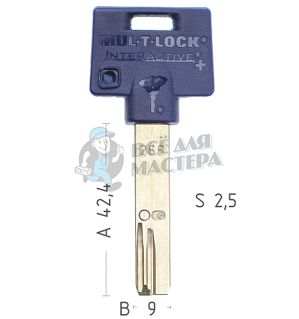 Mul-T-Lock: Профиль 266S Plus Original "INTERACTIVE" SUPERLOCK - Чертеж