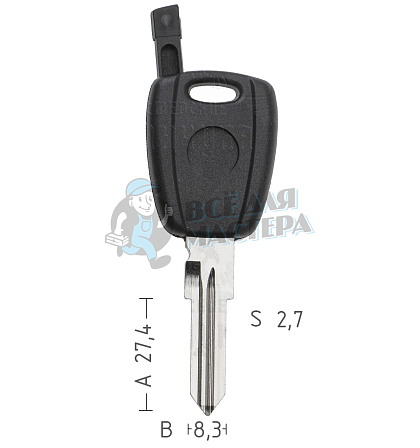 T00GB14RPG TP00FI-13P8 GT15RT0  а/пласт.с мест.п/чип FIAT - Чертеж