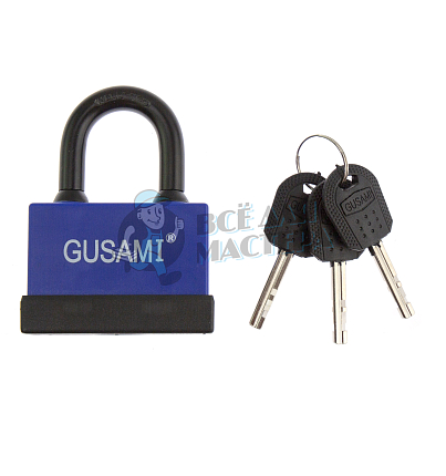 Навесной замок GUSAMI 68мм (синий)