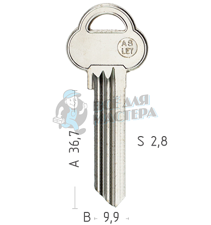 ASLE7 ASS56R A37LE AA49 - Чертеж
