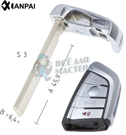 Лезвие BM6P HU92 HF70P171 //  КНР - Чертеж