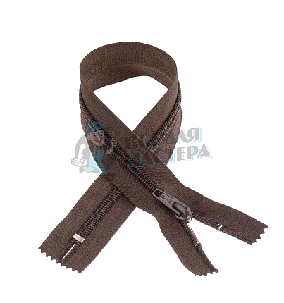 Молния 40см Коричневый