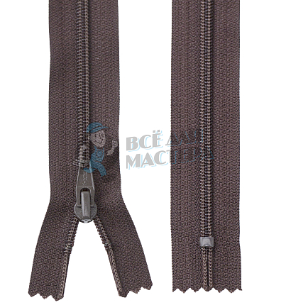 Молния обувная т7, 35см Коричневый