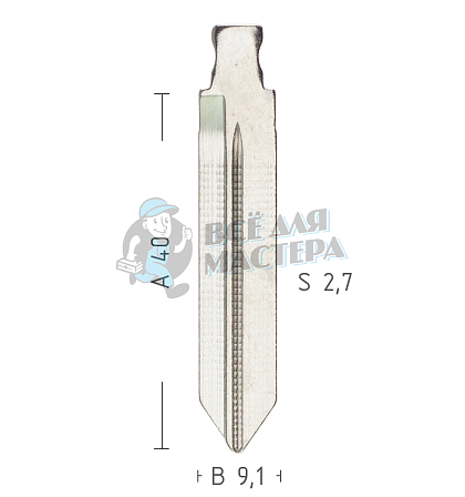 Лезвие FO38RFH 20Y - Чертеж