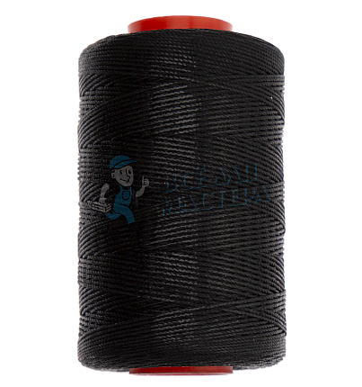 Нитки прошив.вощеные 100D/3-200м, черный