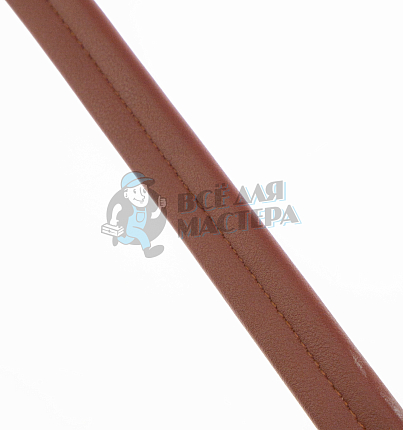 Ручка сумочная плоская с узким креплением 65см темно-рыжий