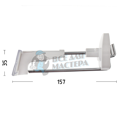 Крючок антивандальный с ценникодержателем