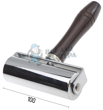 Металлический ролик для прокатки шва (валик для склеивания) 100мм