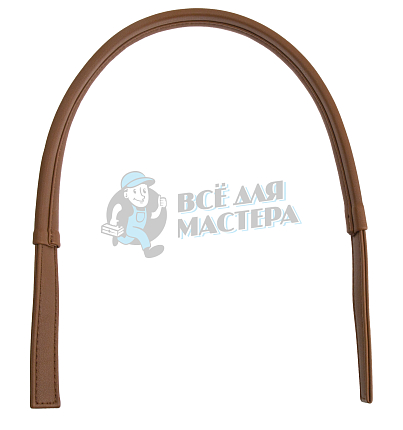 Ручка сумочная плоская с узким креплением 65см светло-коричневый