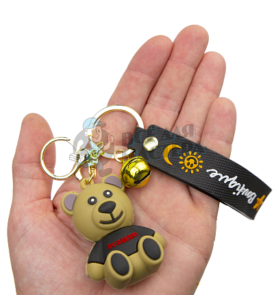 Брелок для ключей "Мишка " колокольчик + карабин