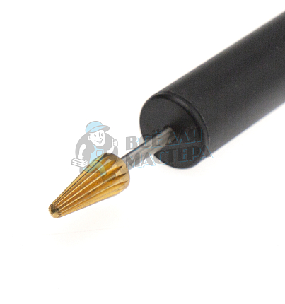 Ручка с валиком для нанесения краски на срез кожи (черный)