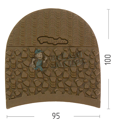 Набойка Piligrim "Раптор", разм. XL, 95х105х6.5мм, цв.хаки